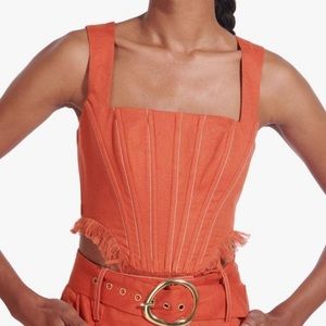 STAUD TRITON TOP | BURNT OCHRE BURNT OCHRE